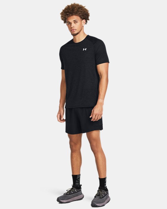 Men's UA Launch Trail 5" Shorts in Black image number 2